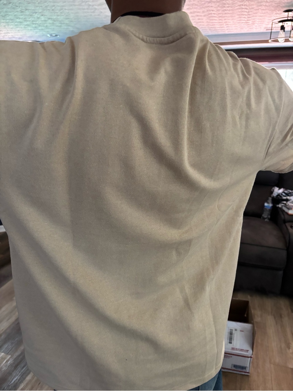 Mishka Beige Short-Sleeve Tee with Graphic Eyeball and Dripping Logo - Picture 7 of 7